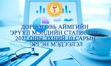 ДОРНОГОВЬ АЙМГИЙН 2022 ОНЫ 10-Р САРЫН ЭРҮҮЛ МЭНДИЙН МЭДЭЭЛЭЛ
