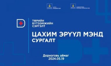 ДОРНОГОВЬ АЙМАГТ "ТӨРИЙН БҮТЭЭМЖИЙН СЭРГЭЛТ ЦАХИМ ЭРҮҮЛ МЭНД" АРГА ХЭМЖЭЭ АМЖИЛТТАЙ ЗОХИОН БАЙГУУЛАГДЛАА.