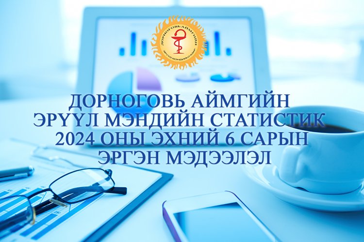 ДОРНОГОВЬ АЙМГИЙН ЭРҮҮЛ МЭНДИЙН 2024 ОНЫ ЭХНИЙ 06 САРЫН МЭДЭЭЛЭЛ