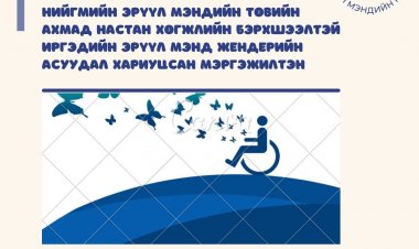 НИЙГМИЙН ЭРҮҮЛ МЭНДИЙН ТӨВИЙН АХМАД НАСТАН ХӨГЖЛИЙН БЭРХШЭЭЛТЭЙ ИРГЭДИЙН ЭРҮҮЛ МЭНД ЖЕНДЕРИЙН АСУУДАЛ  ХАРИУЦСАН МЭРГЭЖИЛТЭН